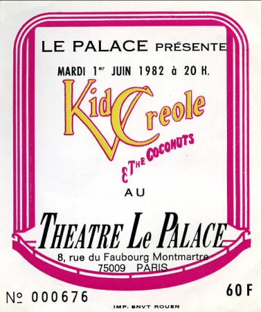 Kid Créole 1 juin 82